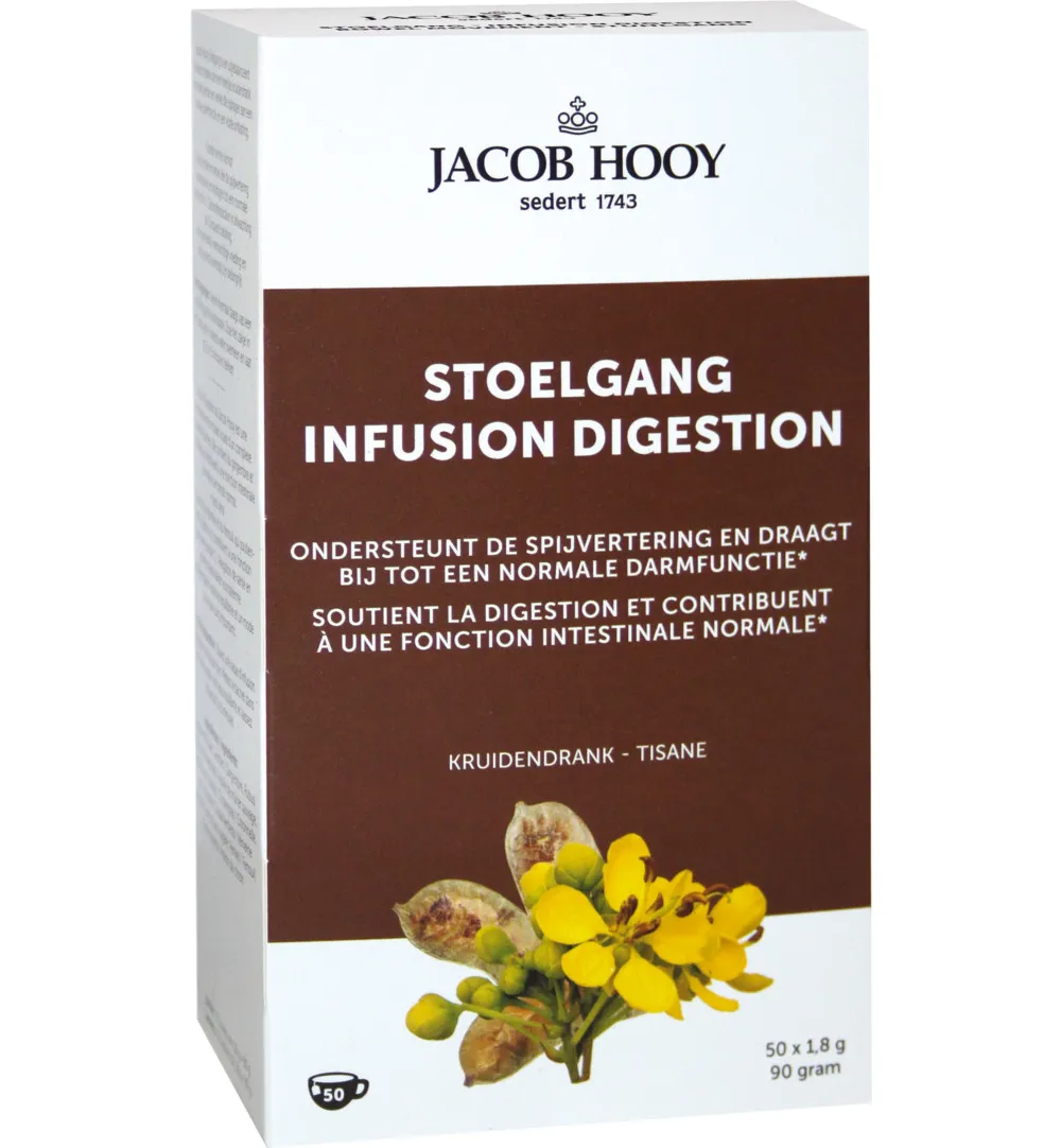 Jacob Hooy Natuurlijke Stoelgang Theezakjes (50 stuks)