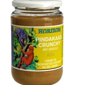 Horizon Pindakaas crunchy met zeezout eko bio (650 gr)