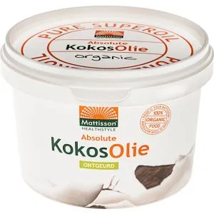 Mattisson Kokosnootolie Geurloos Bio (500 gr)