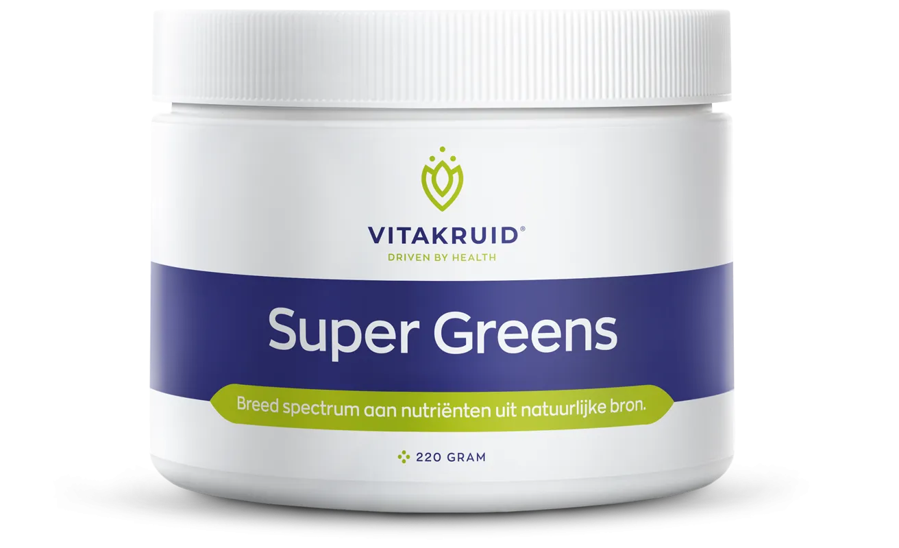 Vitakruid Super Greens 25 Nutrienten Oa Probiotica & Enzymen (220 gr)