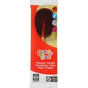 Candy Tree Aardbei lollie bio (1 stuk)