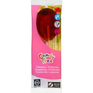 Candy Tree Frambozen lollie bio (1 stuk)