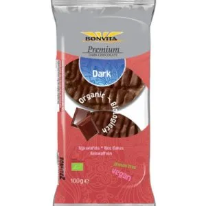 Bonvita Rijstwafels Pure Chocolade Bio (100 gr)