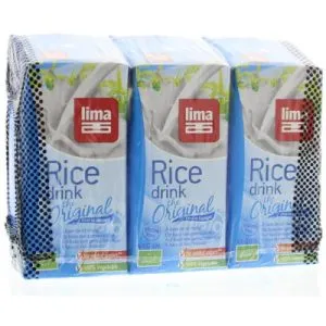 Lima Rice Drink Original Pakjes 200Ml Bio (3 stuks)
