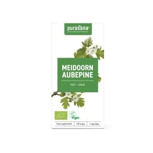 Purasana Meidoorn/Aubepine Vegan Bio (120 vega capsules)