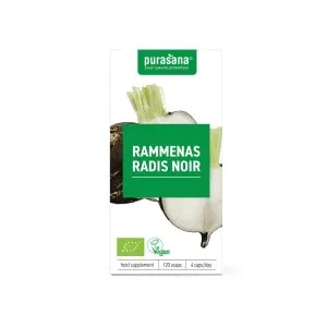 Purasana Rammenas/Radis Noir Vegan Bio (120 vega capsules)
