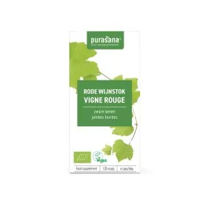 Purasana Rode Wijnstok/Vigne Rouge Vegan Bio (120 vega capsules)