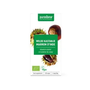 Purasana Wilde Kastanje/Marron D'Inde Vegan Bio (120 vega capsules)