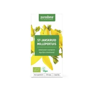 Purasana Sint Janskruid Millepertuis Vegan Bio (120 vega capsules)