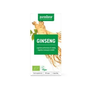 Purasana Ginseng Vegan Bio (80 vega capsules)