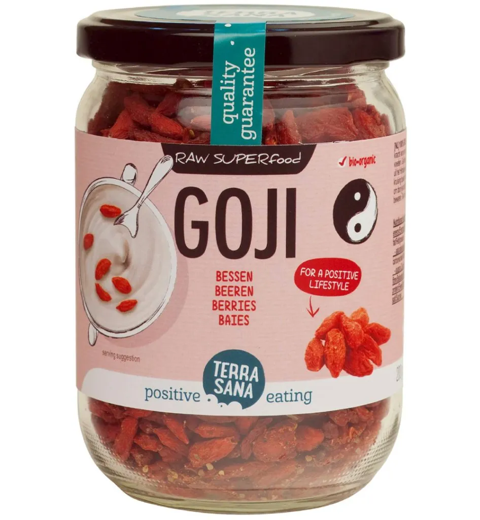 Terrasana Raw Goji Bessen In Glas Bio (200 gr)