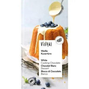 Vivani Couverture smeltchocolade wit bio (200 gr)