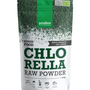 Purasana Chlorella Poeder/Poudre Vegan Bio (200 gr)