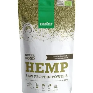 Purasana Hennep Proteine Poeder/Poudre Chanvre Vegan Bio (200 gr)