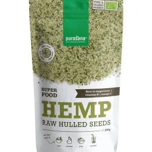 Purasana Gepeld Hennepzaad Hulled Hemp Seeds Bio (200 gr)
