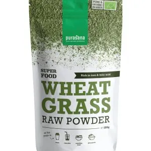 Purasana Tarwegras Poeder/Poudre Herbe De Ble Vegan Bio (200 gr)