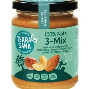 TerraSana 3 mix notenpasta zonder pinda bio (250 gr)