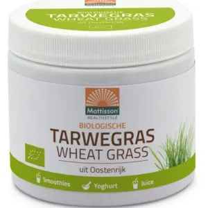 Mattisson Tarwegras Wheatgrass Poeder Raw Bio (125 gr)