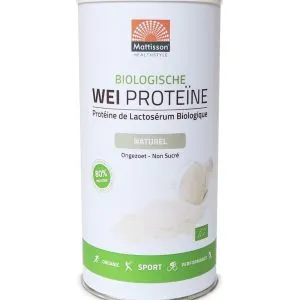 Mattisson Wei Whey Proteine Naturel 80% Bio (450 gr)