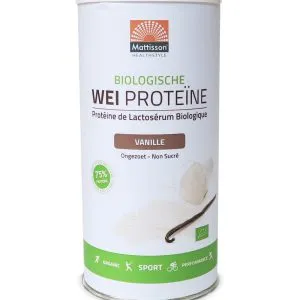 Mattisson Wei Whey Proteine Vanille 80% Bio (450 gr)