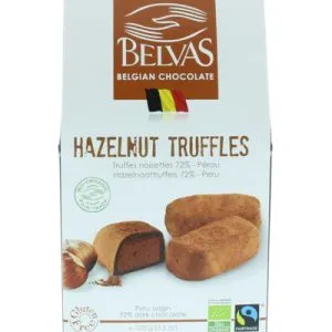 Belvas Praline hazelnoot truffels bio (100 gr)