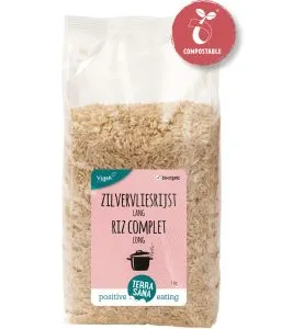 TerraSana Zilvervliesrijst lang bio (1000 gr)
