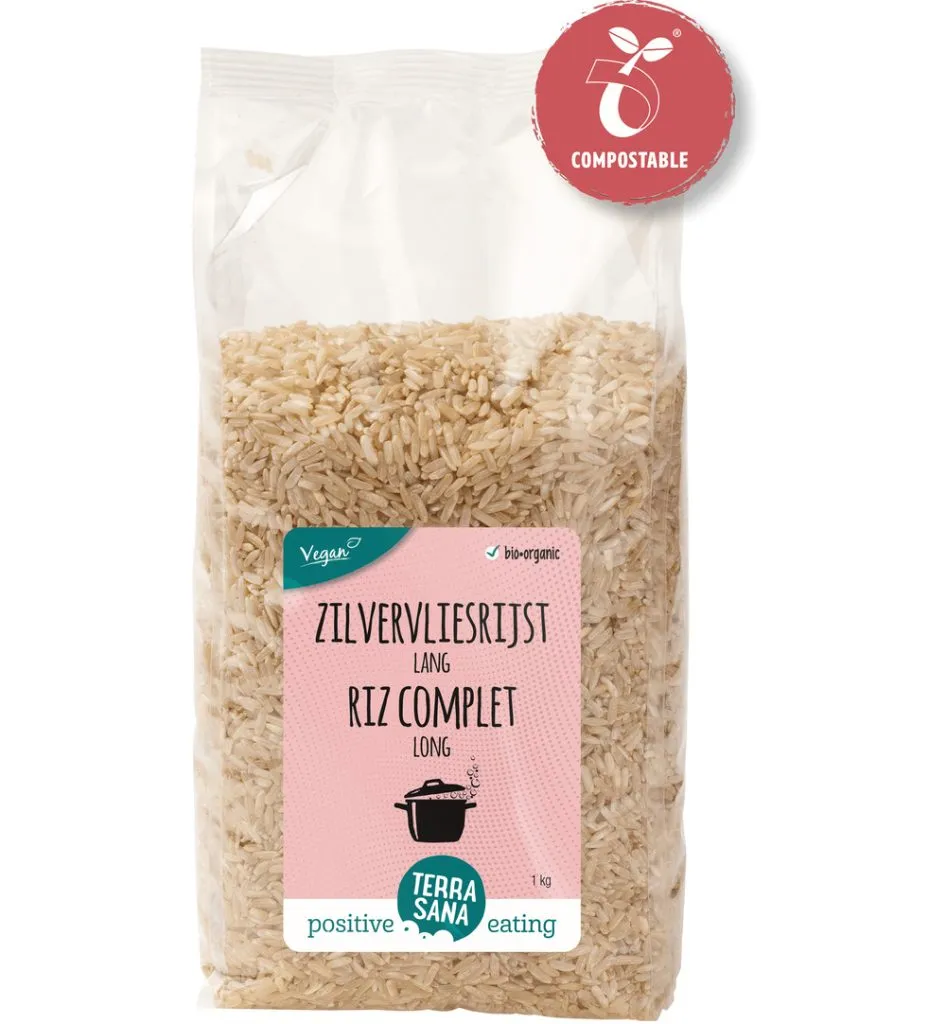 TerraSana Zilvervliesrijst lang bio (1000 gr)