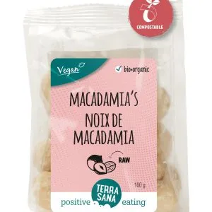TerraSana RAW Macadamianoten gepeld bio (100 gr)