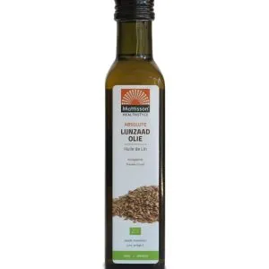 Mattisson Lijnzaadolie Koudgeperst Bio (250 ml)