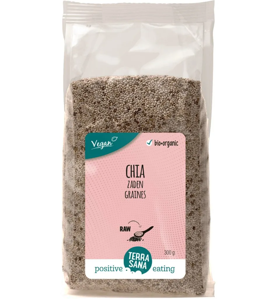 Terrasana Raw Chia Zaad Wit Bio (300 gr)