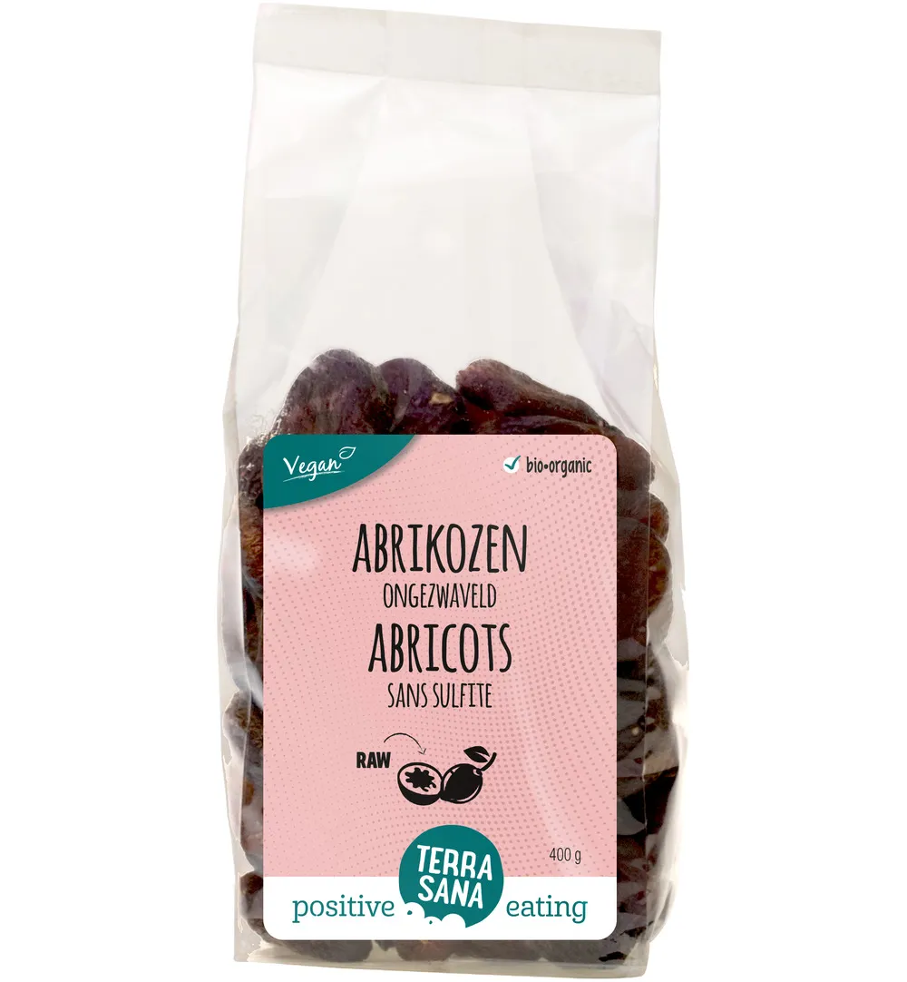 Terrasana Raw Abrikozen Ongezwaveld Bio (400 gr)