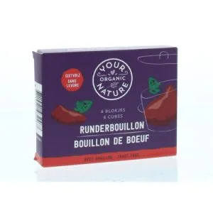 Your Organic Nature Runderbouillon Helder Zonder Gist Bio (66 gr)