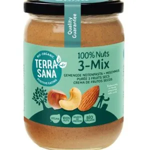 TerraSana 3 Mix notenpasta zonder pinda bio (500 gr)