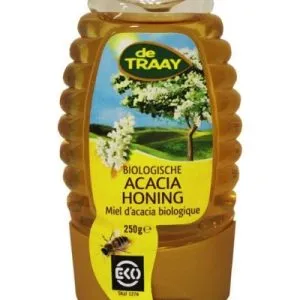 De Traay Acaciahoning Knijpfles Bio (250 gr)