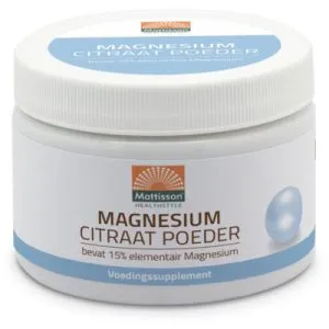 Mattisson Magnesium Citraat Poeder 15% (200 gr)
