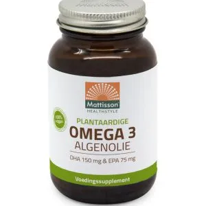 Mattisson Vegan Omega 3 Algenolie Dha 150Mg Epa 75Mg (60 vega capsules)