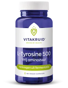 Vitakruid L-Tyrosine 500mg uit Fermentatie (60 vega capsules)
