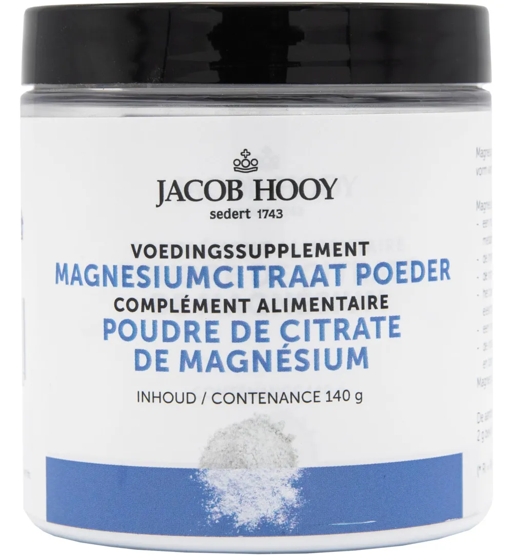 Jacob Hooy Magnesiumcitraat poeder (140 gr)