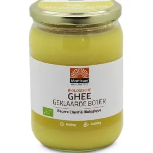 Mattisson Ghee Geklaarde Boter Bio (500 gr)