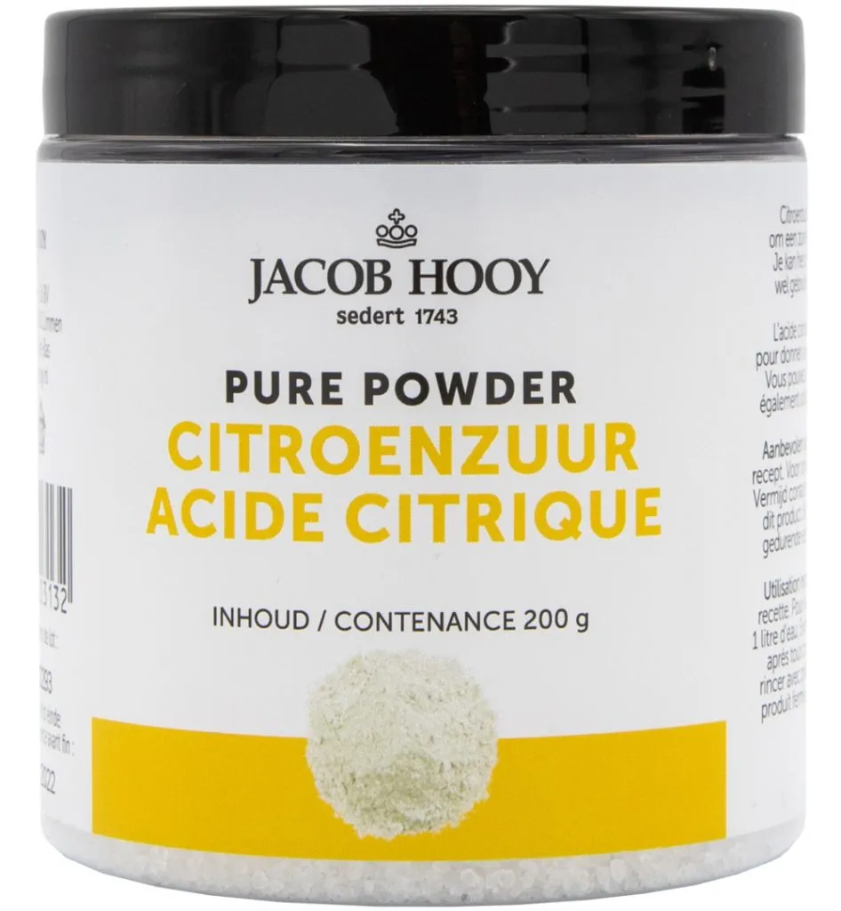 Jacob Hooy Citroenzuur pot (200 gr)
