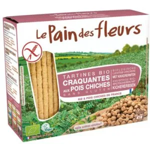 Le Pain Des Fleurs Kikkererwten Crackers Bio (150 gr)