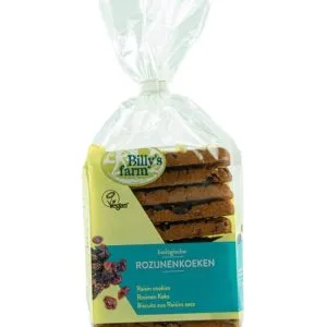 Billy's Farm Rozijnenkoeken bio (230 gr)