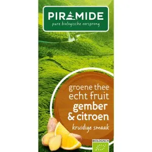 Piramidegroene Thee Met Gember En Citroen Bio (20 stuks)