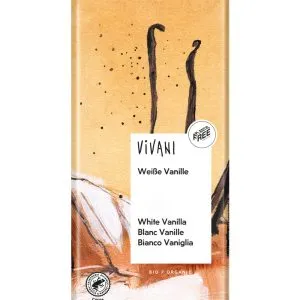 Vivani Chocolade Wit Vanille Bio (80 gr)
