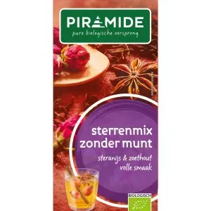 Piramide Sterrenmix Zonder Munt Thee Eko Bio (20 stuks)