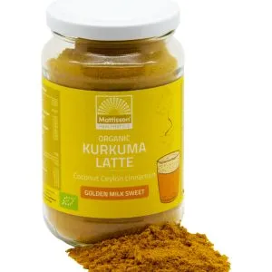 Mattisson Latte Kurkuma Goldenmilk Gezoet Kaneel - Kokos Bio (175 gr)