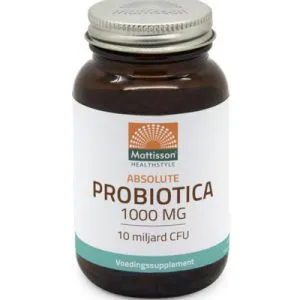Mattisson Probiotica 1000Mg 10Miljard Cfu Met Prebiotica (60 vega capsules)