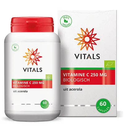 Vitals Vitamine C 250 mg Biologisch (60 capsules)