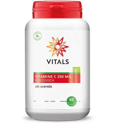 Vitals Vitamine C 250 mg Biologisch (60 capsules)