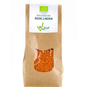 Vitiv Rode Linzen Bio (500 gr)